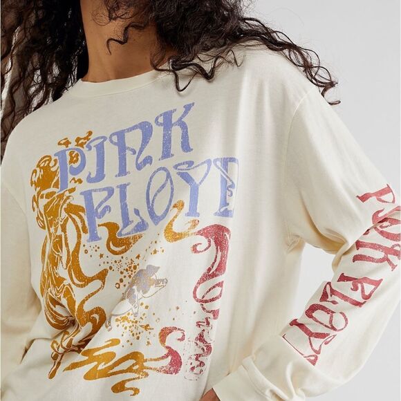 Daydreamer Pink Floyd Swirled Long sleeve Graphic tee - Picture 1 of 7